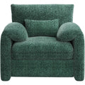 AECOJOY Oversized Armchair, Chenille Mid Century Accent Chair, Comfy Upholstered Single Sofa, Extra Wide Reading Chairs