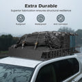 Naipo Roof Rack Cargo Basket, 500 lb, 64"x39"x6"extendable Roof Luggage Holder Rack with 4 U - Bolts for SUV/RV, Camping