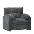 AECOJOY Oversized Armchair, Chenille Mid Century Accent Chair, Comfy Upholstered Single Sofa, Extra Wide Reading Chairs