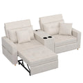 AECOJOY 75" Sleeper Chair, 3 in 1 Convertible Sleeper Sofa Bed, 2-Seater Pull Out Couch Bed