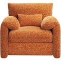 AECOJOY Oversized Armchair, Chenille Mid Century Accent Chair, Comfy Upholstered Single Sofa, Extra Wide Reading Chairs