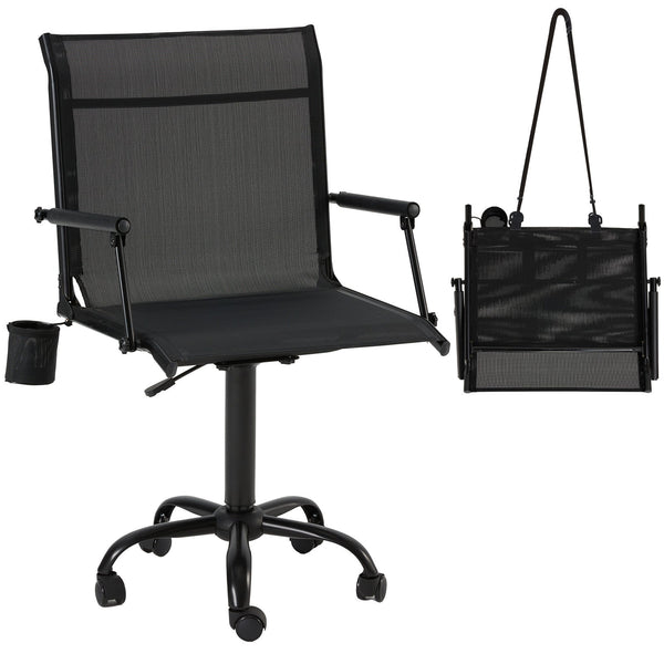 AECOJOY Hunting Swivel Chair, Adjustable Height, Foldable Backrest, Sturdy Frame for Long Hunts
