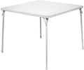 5pc. XL Series Folding Card Table and Triple Braced Vinyl Padded Chair Set, Commercial Quality, Grey