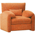 AECOJOY Oversized Armchair, Chenille Mid Century Accent Chair, Comfy Upholstered Single Sofa, Extra Wide Reading Chairs