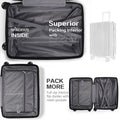 Vebreda Luggage Sets 3 Piece 20/24/28 in Suitcase Sets Hardside Luggage Set, Navy Blue