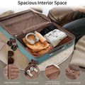 Luggage Sets, 4 - Piece Lightweight Suitcase Set with 4 Packing Cubes and TSA Lock, Hardshell Suitcases with Spinner Wheels, (16/20/24/28 ), Brown