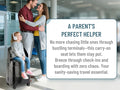 Fridtrip 20 in Carry on TSA Lock Luggage with Foldable Seat for Kids& Adult, Lockable Spinner Wheels Free Luggage Cover and Safety Seatbelt Travel Suitcase