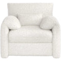 AECOJOY Oversized Armchair, Chenille Mid Century Accent Chair, Comfy Upholstered Single Sofa, Extra Wide Reading Chairs