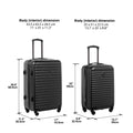 Protege 2 - Piece Hardside Rolling Luggage Set, Blue