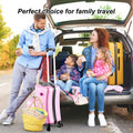 20" Children'S Ride - on Luggage with Safety Belt Matte Finish, Silent Wheels, Spacious Compartment for Ages 3 - 12 Travel Suitcase