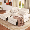 AECOJOY 75" Sleeper Chair, 3 in 1 Convertible Sleeper Sofa Bed, 2-Seater Pull Out Couch Bed