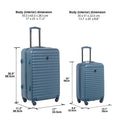 Protege 2 - Piece Hardside Rolling Luggage Set, Blue