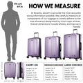 Ricardo Beverly Hills Kentfield Hardside 28" Expandable Checked Spinner Luggage, Silver Lilac