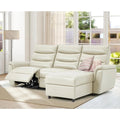 AECOJOY Power Reclining Sectional Sofa, PU Leather Sleep Sofa Bed with Storage Chaise