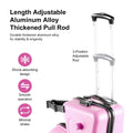 20" Children'S Ride - on Luggage with Safety Belt Matte Finish, Silent Wheels, Spacious Compartment for Ages 3 - 12 Travel Suitcase